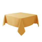 Biscaynebay fall tablecloth with textured weave on a 60x60 table for elegant dining.