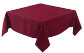 Biscaynebay Burgundy textured tablecloth top view for elegant dining setup
