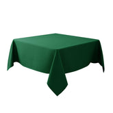 Biscaynebay textured tablecloth in hunter green close-up weave for elegant dining