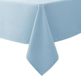 Biscaynebay textured tablecloth in light blue fabric for elegant dining.