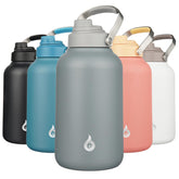 BJPKPK 1-gallon insulated bottle with a cool finish keeps beverages cold.