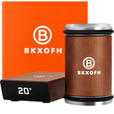 BKXOFH rolling knife sharpener kit on wood base for precise sharpening.