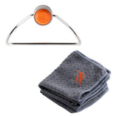 Blackstone 5300 magnetic towel holder attached to griddle for quick cleanup.