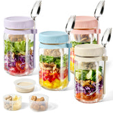 Blazpath Salad Pod jar with dressing cup for on-the-go meals