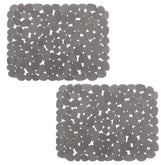 Bligli Pebble Sink Mat with pebble design protecting sink surface.