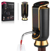 BLUBYEES Luxurious 4-in-1 wine aerator with LED display enables precise pours and temp visibility.