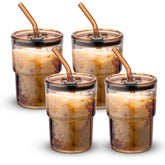 BLUEPOLAR amber 4-pack tumbler set for daily hydration.