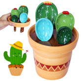 BLUESTEER cactus measuring spoons set in pot for precise baking