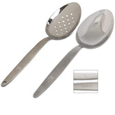 BNAZIND Kunz perforated spoon 9 inch in action for draining pasta easily