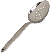 BNAZIND Kunz perforated spoon, 9-inch length, ideal for precise sauce plating.