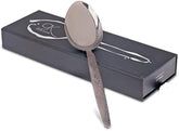 BNAZIND Kunz Special Edition Damascus spoon 9-inch with wide serving bowl for sauces and sides.
