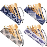 Boao four-sets package of bamboo utensils, ideal for compact travel dining.