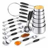 Bobipro measuring cups set with nesting design for compact kitchen storage and precise dry ingredient measures