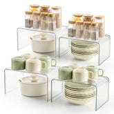 Bobomoment clear shelf on counter for easy spice access and organization.