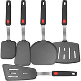 BodiCal mixed spatula set with 600°F heat resistance for safe nonstick cooking.