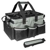 BOHEMIABY cleaning caddy front view showing ample storage for organized supplies