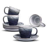 BOILMERIT gradient nature color espresso cups with gradient glaze for stylish rituals