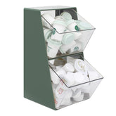 Bokelai coffee pod storage two-bin setup keeps K cups organized at a glance.