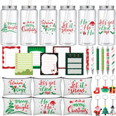 Bokon Christmas cups with lids and straws for festive beverages