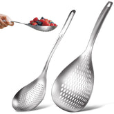 Bokon two-piece spider strainer set for versatile frying and draining