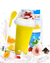 Bollove slushie cup with lid and straw for easy on-the-go treats.