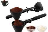 Bolvoa 2-pack measuring scoops with integrated funnel for mess-free powder transfers