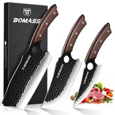 BOMASS Viking Knife 6.1-inch blade for precise chopping and smooth slicing.