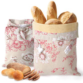 Bomis Beeswax Bread Bag folded buckle—locks in freshness during storage