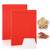 Bongpuda 468-cavity half-circle molds for bite-sized treats, easy-release design.