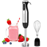 Bonsenkitchen immersion blender with whisk for smooth sauces and creams