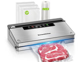 Bonsenkitchen vacuum sealer front view, compact for busy kitchens