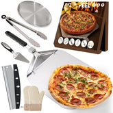 Bonteck pizza peel with foldable handle for compact storage and safe handling.