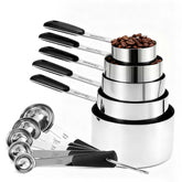 Bopei measuring cups set with one cup size for precise dry and liquid measurements for baking.
