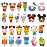 BOpusail ice cream mouse magnets pack 24 displayed for summer party decor.