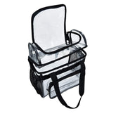 BORMELUN Clear Lunch Bag front view shows roomy interior for daily meals at work