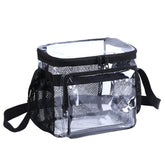 BORMELUN stadium approved clear lunch bag front view for quick content checks.