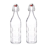 Bormioli Rocco Moresca bottle with vintage embossed design for oils and display.