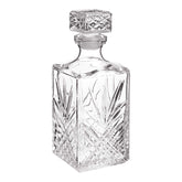 Bormioli Rocco Selecta whiskey decanter with diamond-cut finish and refined grip