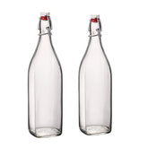 Bormioli Rocco Swing Bottle 33.75 oz cap close-up showing airtight seal for spill-free storage