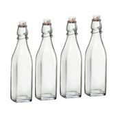 Bormioli Rocco Swing Bottle pour feature enables smooth syrups and juices.
