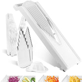 Börner V3 TrendLine slicer in white shows compact design for tidy counters.
