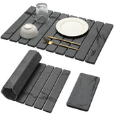 Bornerwhite large stone drying mat with marble pattern for quick countertop drying