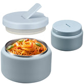 BOSEDSANG soup thermo blue buckle lid for easy kid-friendly opening and carrying