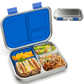 BOSEDSANG bento lunch box with 3 compartments keeps meals organized and fresh.