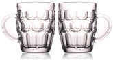 BothEarn 16oz dimpled beer mug 2-pack for home entertaining.