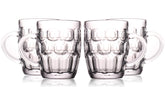 BothEarn dimpled beer mugs set with handles, ideal for pub-style serving at home.