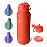 BOTTLE BOTTLE 40 oz with dual-use lid for sipping on the go.