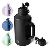 BOTTLE BOTTLE insulated 64 oz bottle with straw lid, ideal for on-the-go hydration.