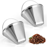 Bouaida 4-cone reusable filter, front view, Ninja-compatible design.