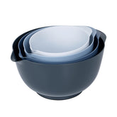 BoxedHome nesting mixing bowls with pour spout for easy liquid transfers